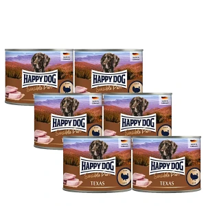 Happy Dog Sensible Pur Texas Pulyka színhús konzerv 6x200g